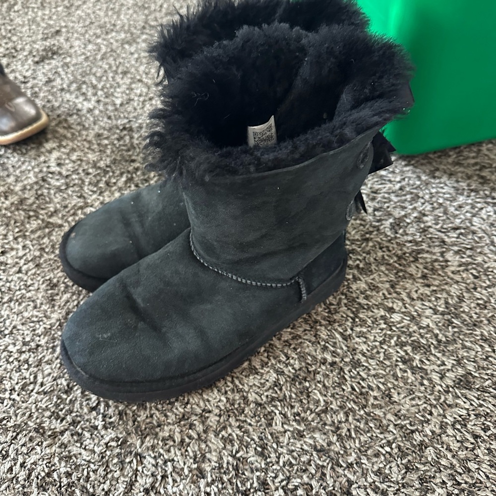 Black Ugg Boots Bailey Bow